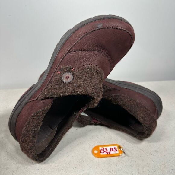 Merrell Andorra Slip on Leather Clog Womesn Size 6 J02148 Burgundy Red - Picture 1 of 8